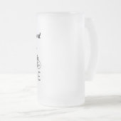 Het leven draait om evenwicht en motivatie inspira matglas bierpul (Voorkant rechts)