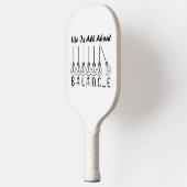 Het leven draait om evenwicht en motivatie inspira pickleball paddle (Links)