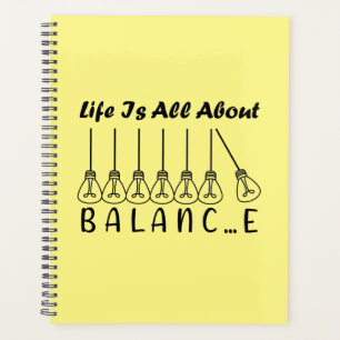 Het leven draait om evenwicht en motivatie inspira planner