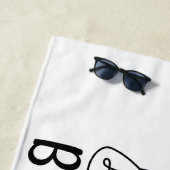 Het leven draait om evenwicht en motivatie inspira strandlaken (In situ)