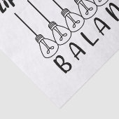 Het leven draait om evenwicht en motivatie inspira tissuepapier (Detail)