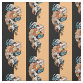 het leven draait om evenwicht . Japanse koikarper Stof (Swatch)