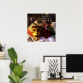 Het leven een spel, een tragedie, een comedy Poste Poster (Thuiskantoor)