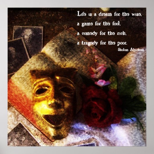 Het leven een spel, een tragedie, een comedy Poste Poster (Voorkant)