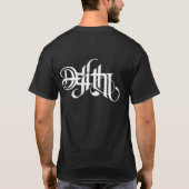 Het leven en de dood Ambigram T-shirt (Achterkant)