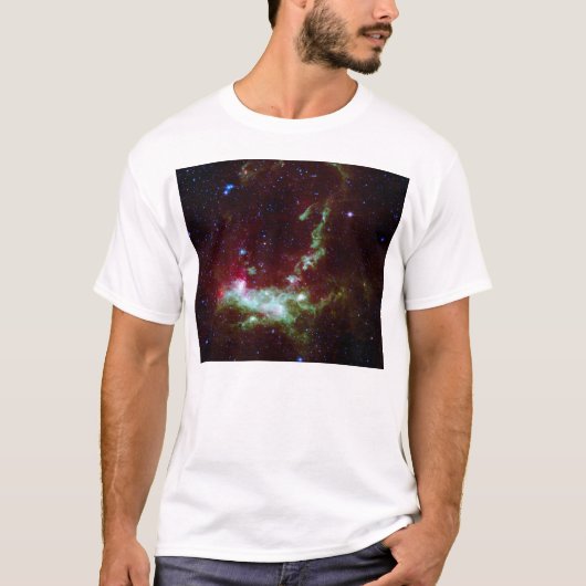 Het leven en de dood in de kosmos t-shirt (Voorkant)