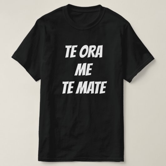 Het leven en de dood in Maori... T-shirt (Design voorkant)