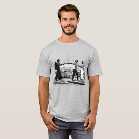 Het leven en de dood t-shirt (Voorkant volledig)