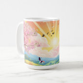 Het leven en de natuurlijke schoonheid Thermische  Koffiemok (Voorkant links)