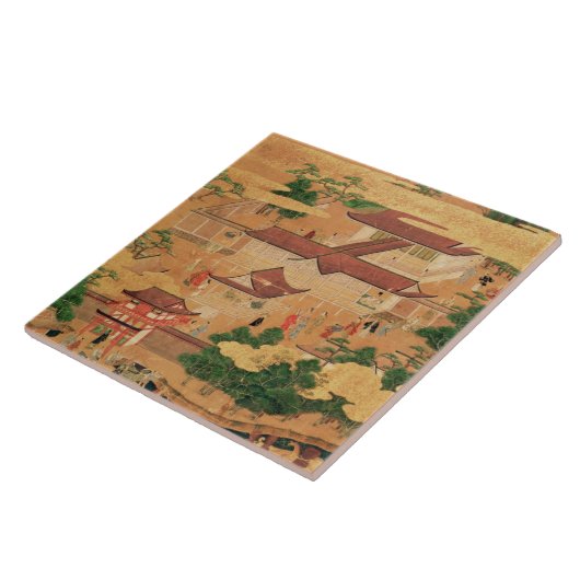 Het leven en de Pastijden van de Japanse rechtbank Tegeltje (Zijkant)