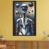 Het leven en de tijden van Cyborg Jones - Ken Gage Canvas Afdruk (Insitu (Woonkamer))