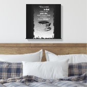 Het leven en de Waarden, geïllustreerd de citaat v Canvas Afdruk (Insitu (Slaapkamer))