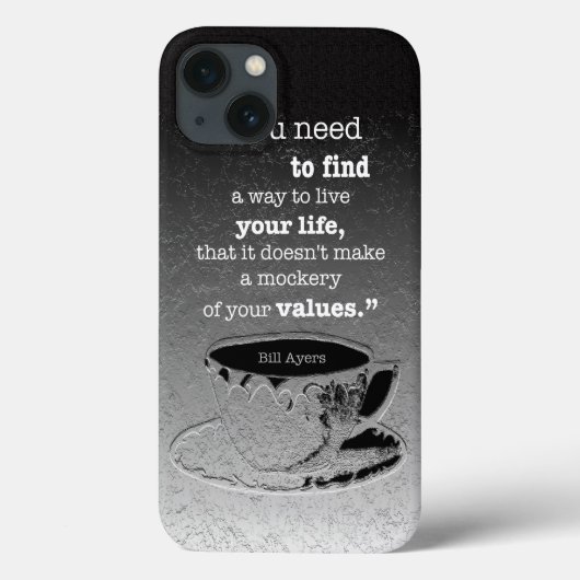 Het leven en de Waarden, geïllustreerd de citaat v Case-Mate iPhone Case (Achterkant)