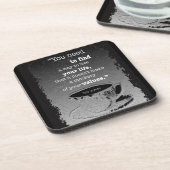 Het leven en de Waarden, geïllustreerd de citaat v Onderzetter (Linkerzijde)