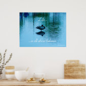 Het leven..., ...gaat alleen maar over poster in e (Keuken)