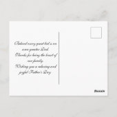 "Het leven gaat beter met je, papa." Briefkaart (Achterkant)