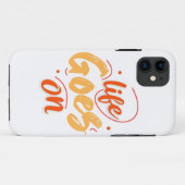 Het leven gaat door Case-Mate iPhone case (Achterkant (horizontaal))