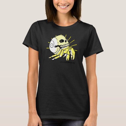 Het leven gaat door met schedel t-shirt (Voorkant)