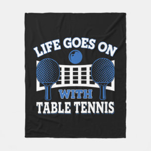 Het leven gaat door met Tennis Ball Game P Fleece Deken