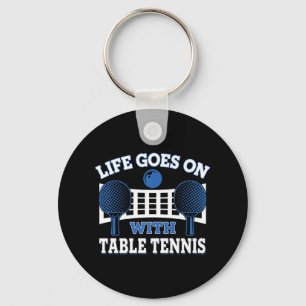 Het leven gaat door met Tennis Ball Game P Sleutelhanger
