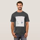 Het leven gaat door - minimalistisch Inspirerend o T-shirt (Voorkant volledig)
