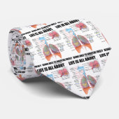 Het leven gaat er allemaal om in staat te zijn vri stropdas (Opgerold)