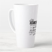 het leven gaat er niet om jezelf te vinden , het g latte mok (Linkerhoek)