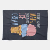 Het leven gaat niet alleen over Wiskunde. Er is oo Theedoek (Horizontaal)