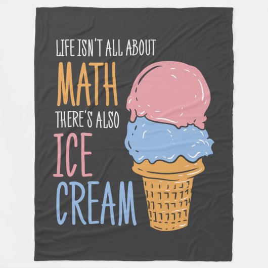 Het leven gaat niet alleen over Wiskunde lerarenza Fleece Deken (Voorkant)