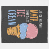 Het leven gaat niet alleen over Wiskunde lerarenza Fleece Deken (Voorkant (Horizontaal))