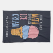 Het leven gaat niet alleen over Wiskunde, maar ook Theedoek (Horizontaal)