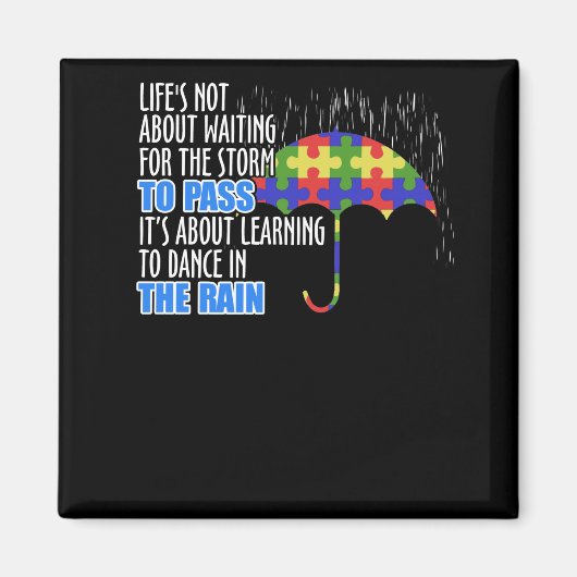 Het leven gaat niet over het wachten op het Storm  Magneet (Voorkant)