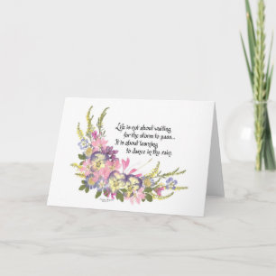 Het leven gaat niet over wachten kaart