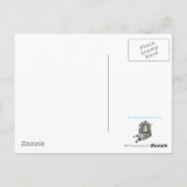 Het leven gaat niet over wachten op het storm briefkaart (Achterkant)