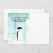 Het leven gaat niet over wachten op het Storm om o Briefkaart (Voorkant / Achterkant)