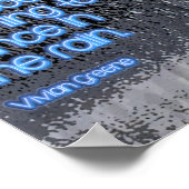 het leven gaat niet over wachten op het storm om o poster (Hoek)