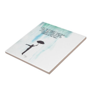 Het leven gaat niet over wachten op het Storm om o Tegeltje