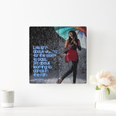 het leven gaat niet over wachten op het storm om o vierkante klok (Huis)