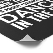 Het leven gaat niet over wachten op Inspirerend Poster (Hoek)