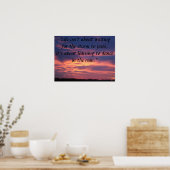 het leven gaat niet over wachten tot het storm voo poster (Keuken)