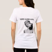 Het leven gaat op een grafisch T-shirt (Achterkant)
