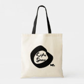 Het leven gaat op Nice tekst Inspirerend Tote Bag (Achterkant)