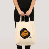 Het leven gaat op tekst Inspirerend Tote Bag (Voorkant (product))