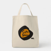 Het leven gaat op tekst Inspirerend Tote Bag (Achterkant)