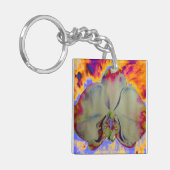 Het leven gaat over de reis - Fire Orchid Sleutelhanger (Voorkant Links)