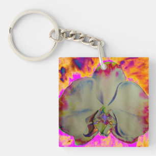 Het leven gaat over de reis - Fire Orchid Sleutelhanger