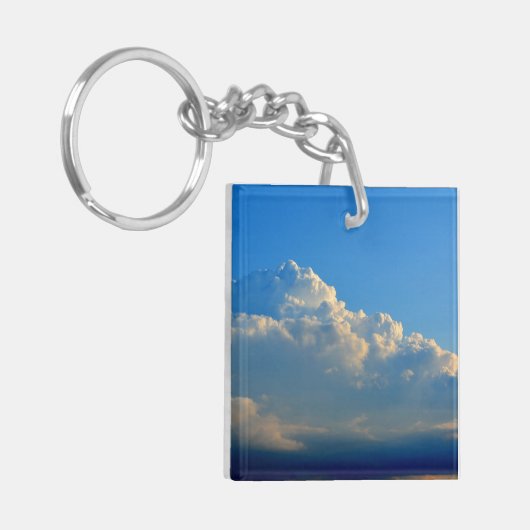 Het leven gaat over de reis sleutelhanger (Voorkant Links)