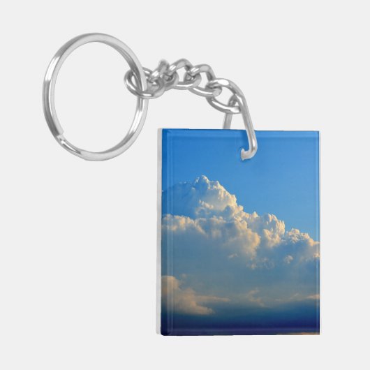 Het leven gaat over de reis sleutelhanger (Voorkant Links)