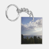 Het leven gaat over de reis sleutelhanger (Voorkant Links)