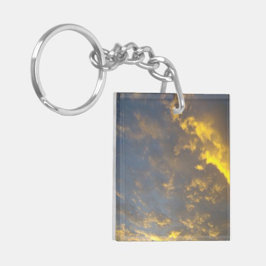 Het leven gaat over de reis sleutelhanger (Voorkant Links)